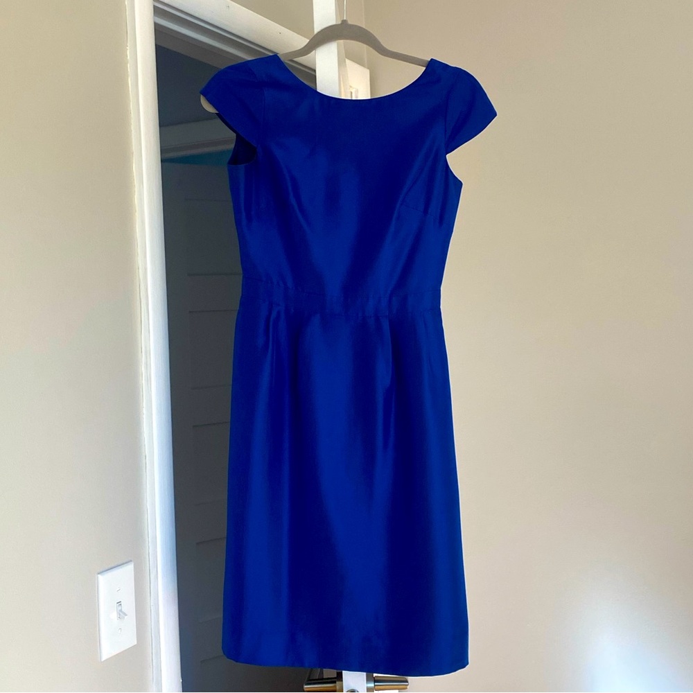Blue jcrew wedding dress